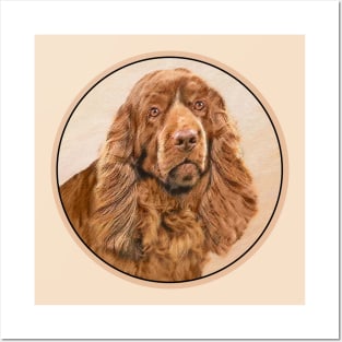 Sussex Spaniel Painting - Cute Original Dog Art Posters and Art